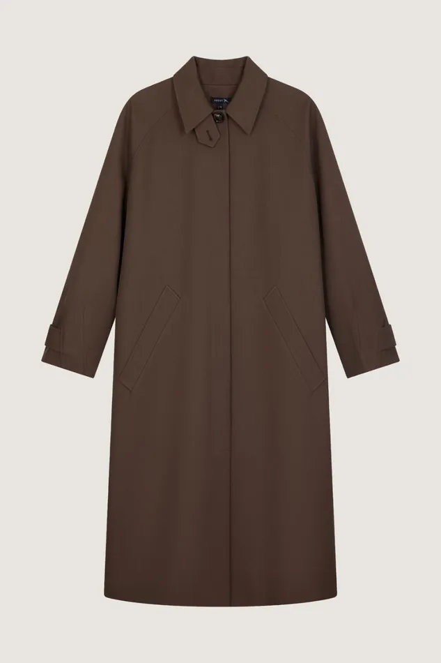 Women VERNAIS COAT Iced Brown Soeur Jackets and Coats