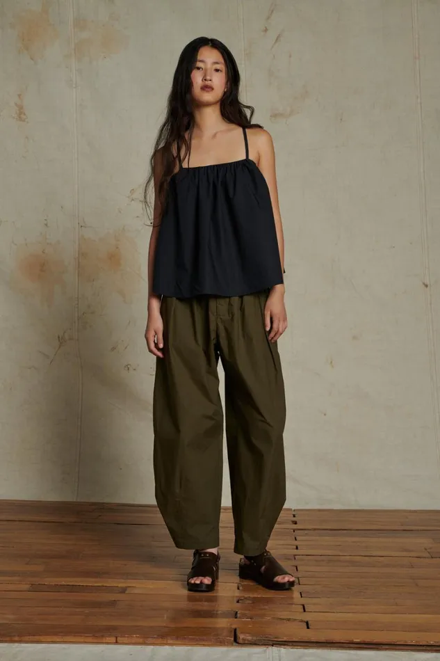 Women VERNON TROUSERS Dark Khaki Soeur Trousers