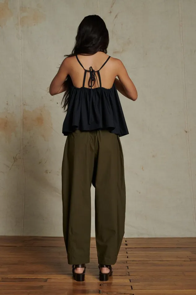 Women VERNON TROUSERS Dark Khaki Soeur Trousers