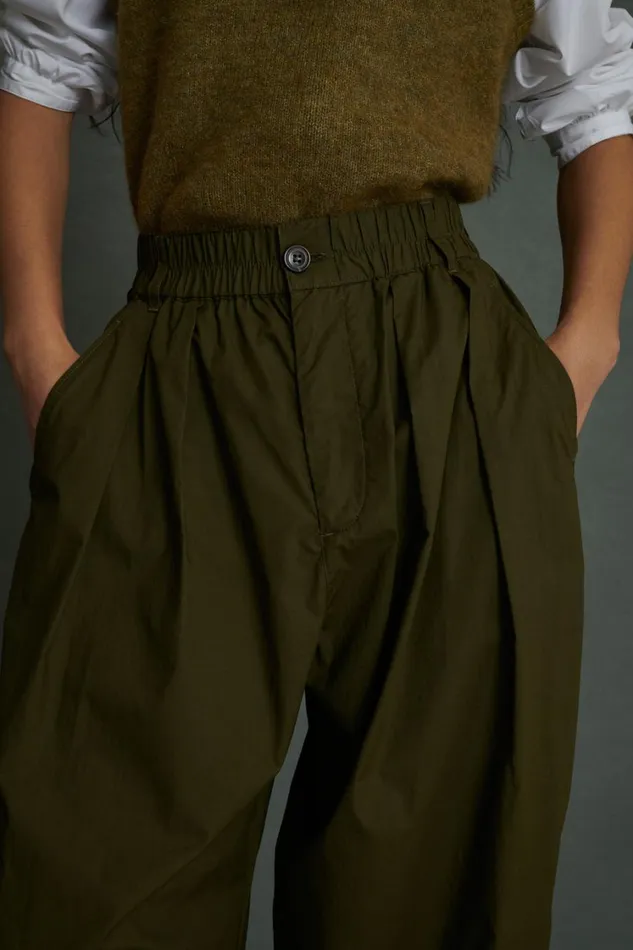 Women VERNON TROUSERS Dark Khaki Soeur Trousers