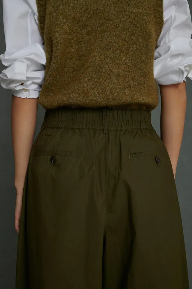 Women VERNON TROUSERS Dark Khaki Soeur Trousers