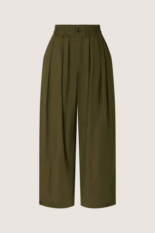 Women VERNON TROUSERS Dark Khaki Soeur Trousers