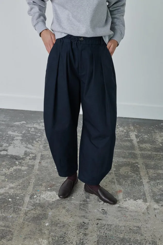Women VERNON TROUSERS Navy Soeur Trousers