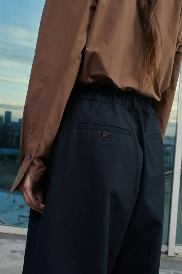 Women VERNON TROUSERS Navy Soeur Trousers