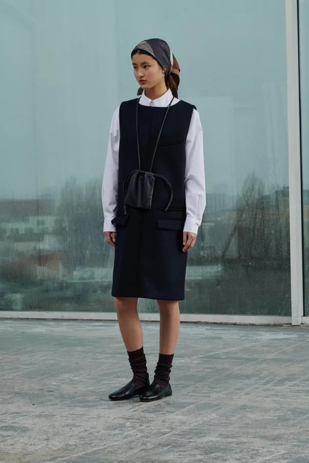 Women VERONIQUE DRESS Navy Soeur Dresses