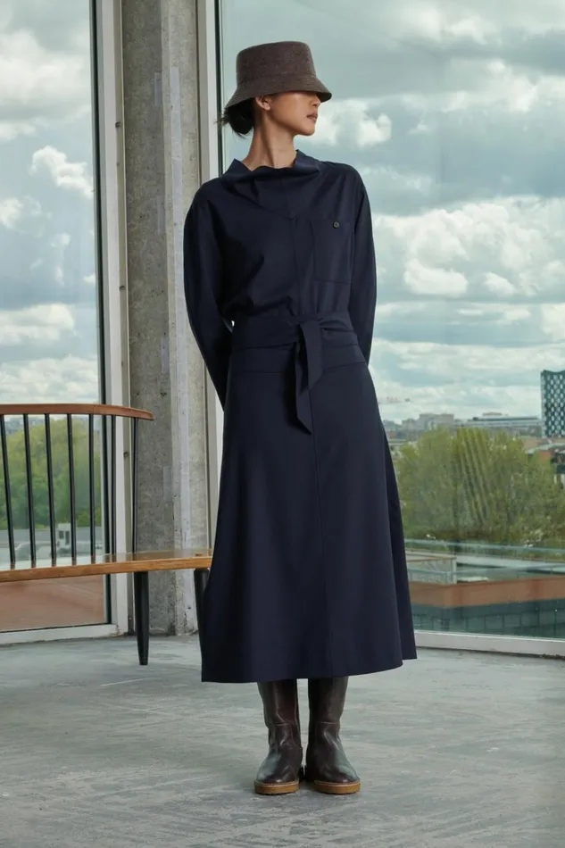 Women VERSAILLES SKIRT Navy Soeur Skirts and Shorts