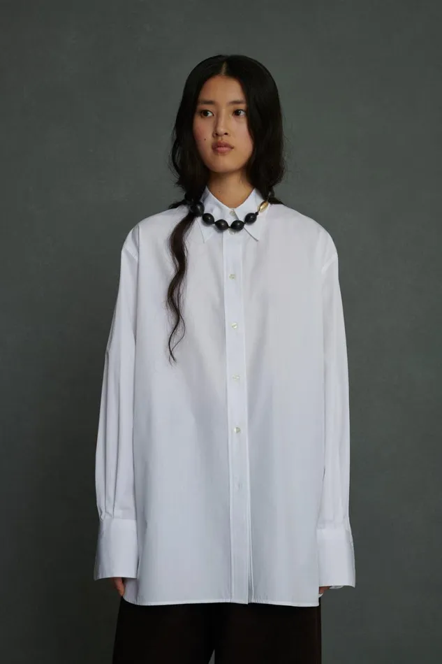 Women VIA SHIRT White Soeur Shirts