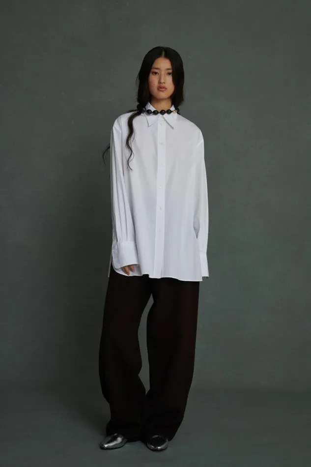 Women VIA SHIRT White Soeur Shirts