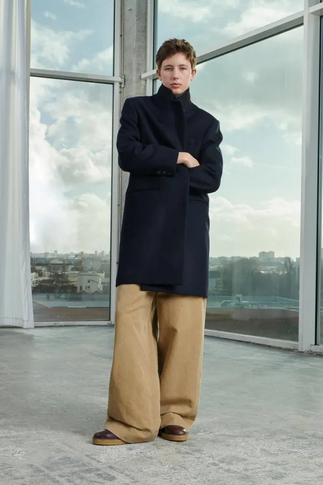 Women VICTOR COAT Navy Soeur Jackets and Coats