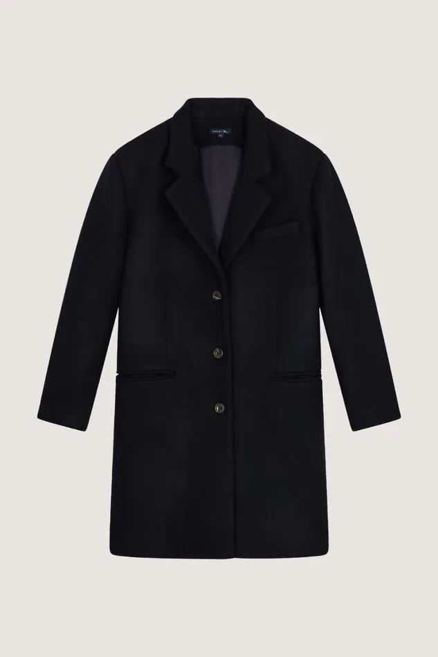 Women VICTOR COAT Navy Soeur Jackets and Coats