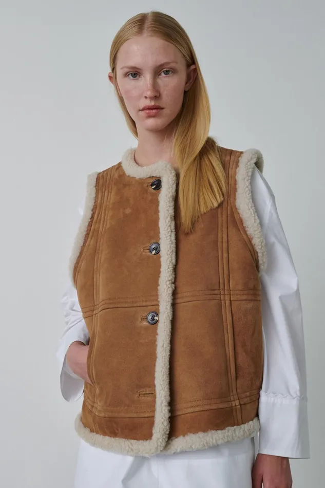 Women VILLAGE WAISTCOAT Honey Soeur Jackets and Coats