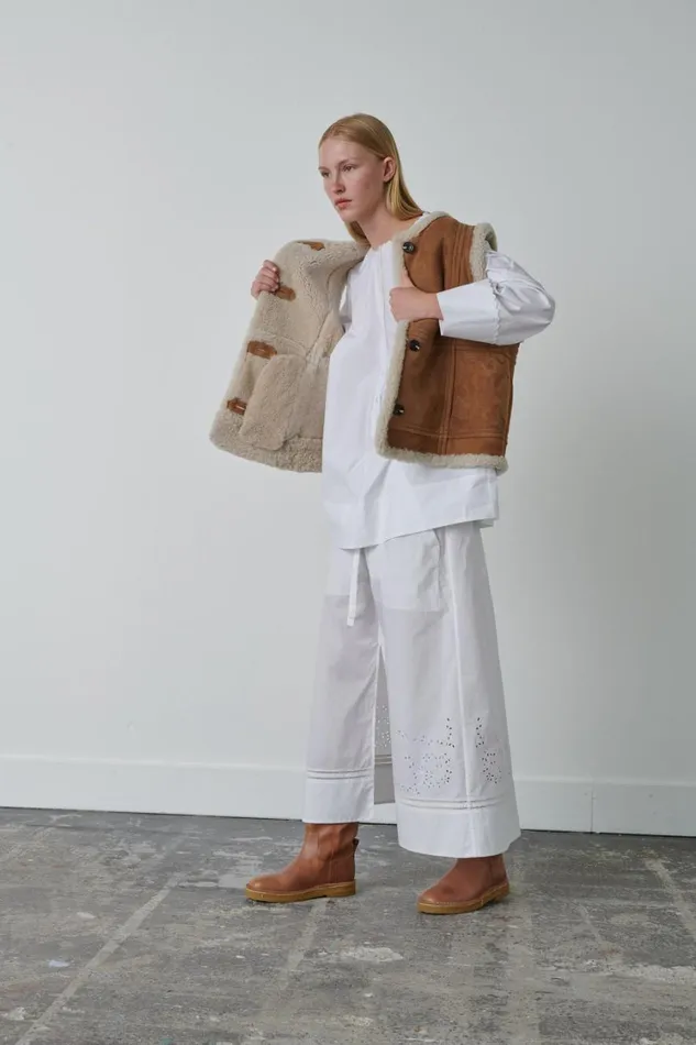 Women VILLAGE WAISTCOAT Honey Soeur Jackets and Coats
