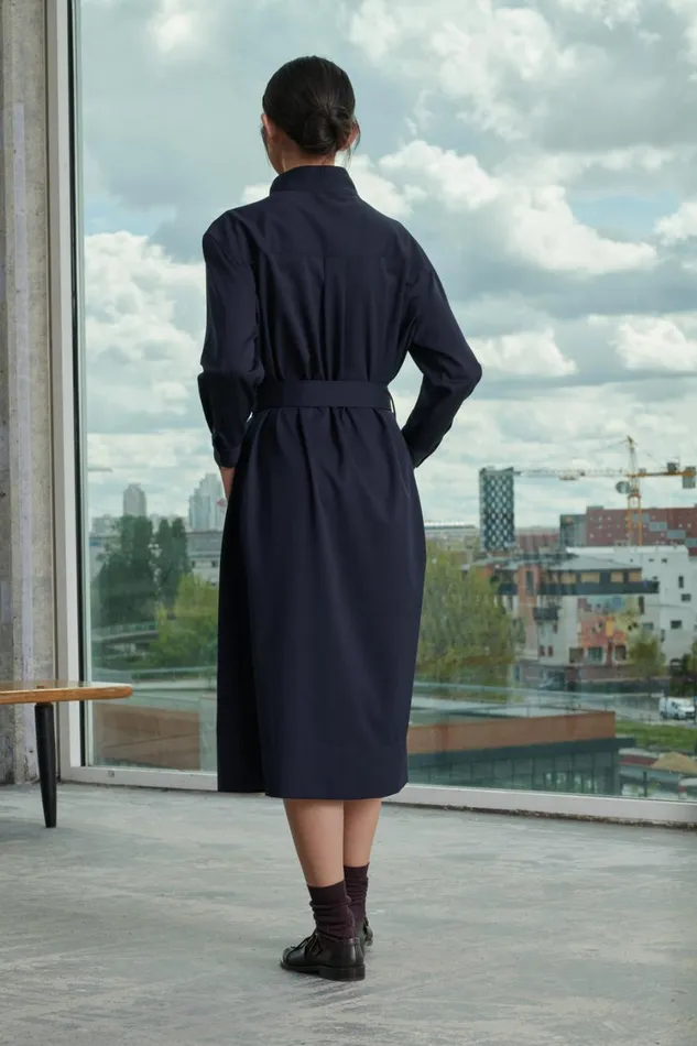 Women VILLAMAR DRESS Navy Soeur Dresses