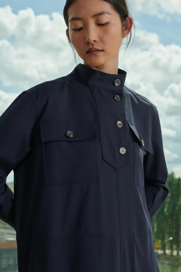 Women VILLAMAR DRESS Navy Soeur Dresses