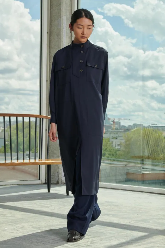 Women VILLAMAR DRESS Navy Soeur Dresses