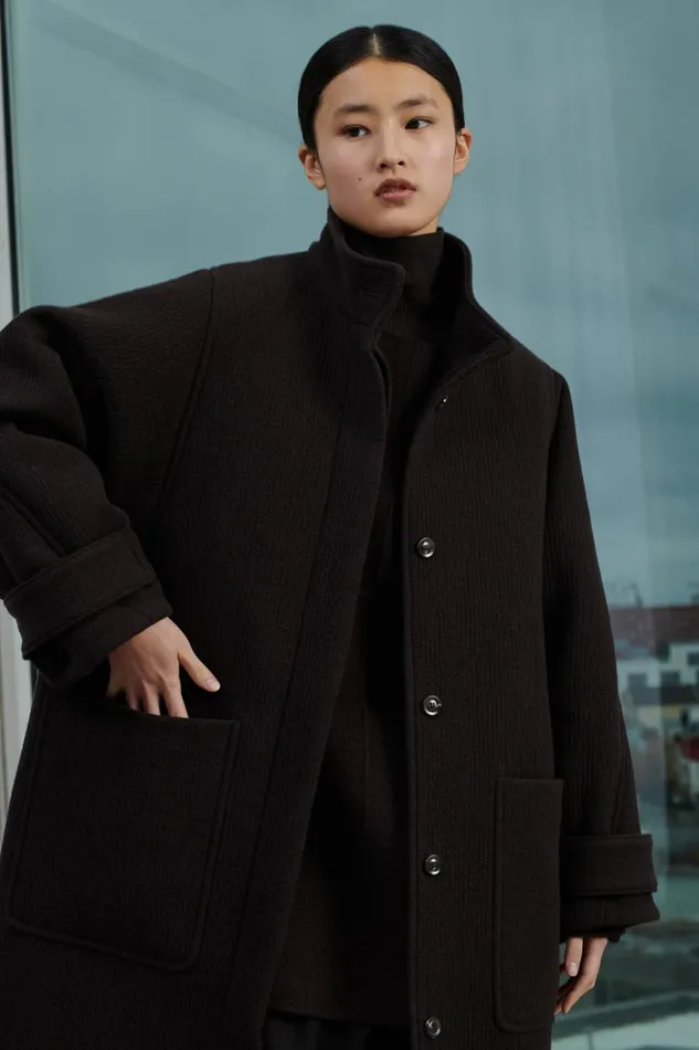 Women VILLANOVA COAT Brown Soeur Jackets and Coats
