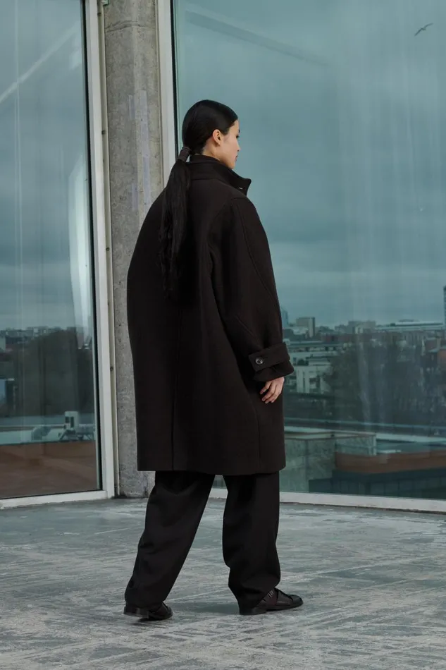 Women VILLANOVA COAT Brown Soeur Jackets and Coats