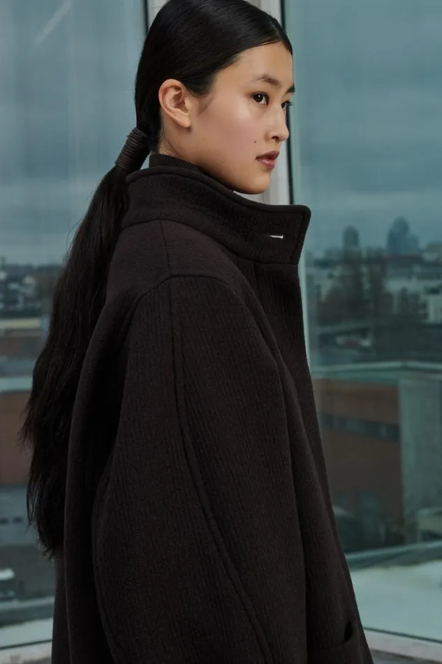 Women VILLANOVA COAT Brown Soeur Jackets and Coats