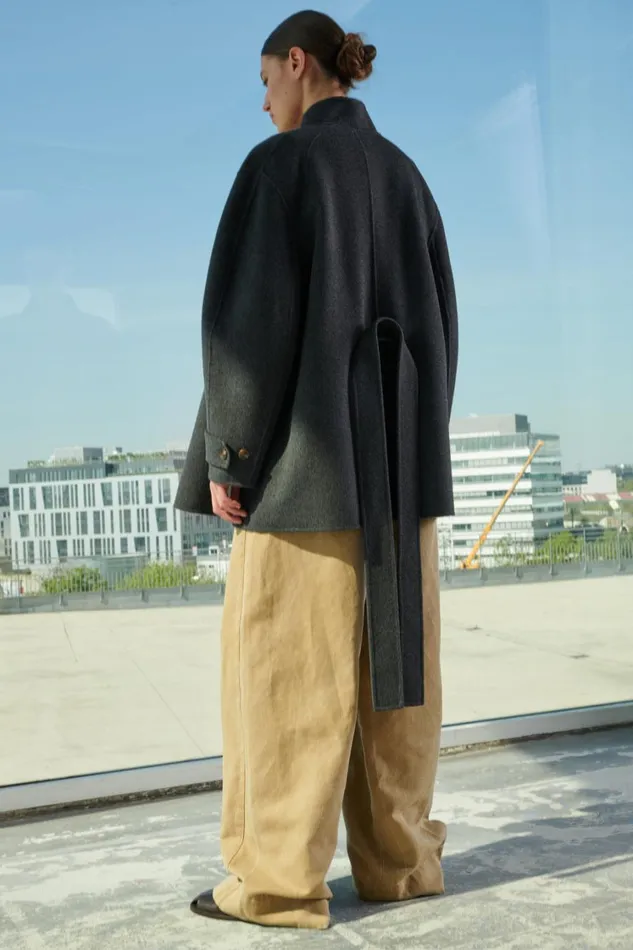 Women VILLENEUVE COAT Dark Mottled Grey Soeur Jackets and Coats