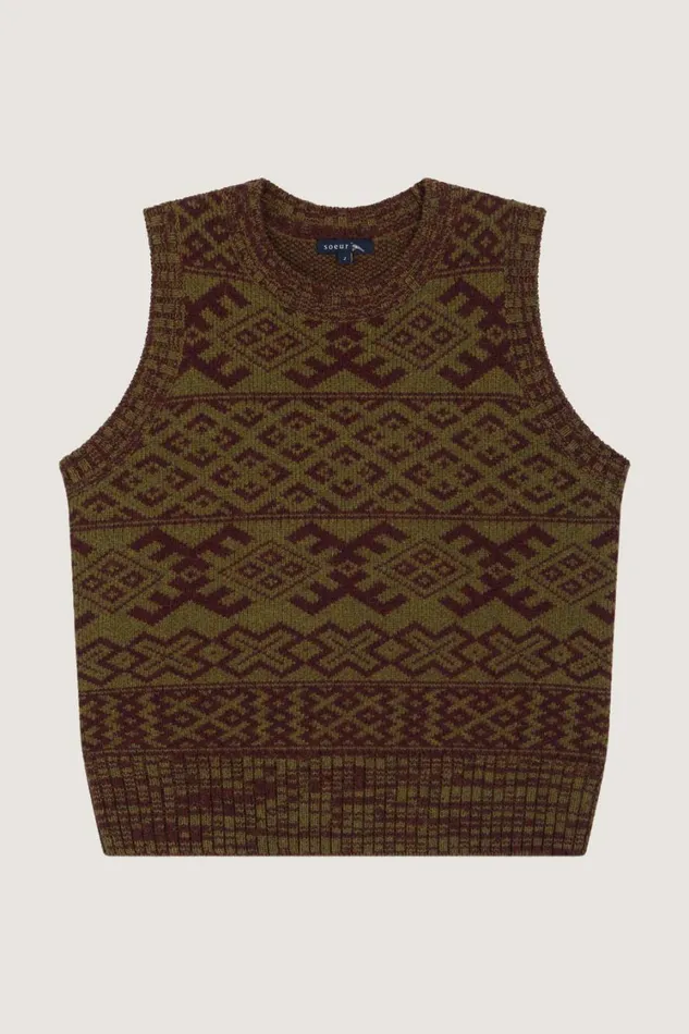 Women VIRGO JUMPER Plumkhaki Soeur Jumpers and Cardigans
