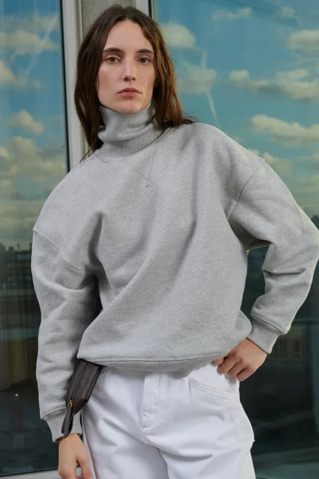 Women VITO JUMPER Mottled Grey Soeur TShirts and Sweatshirts