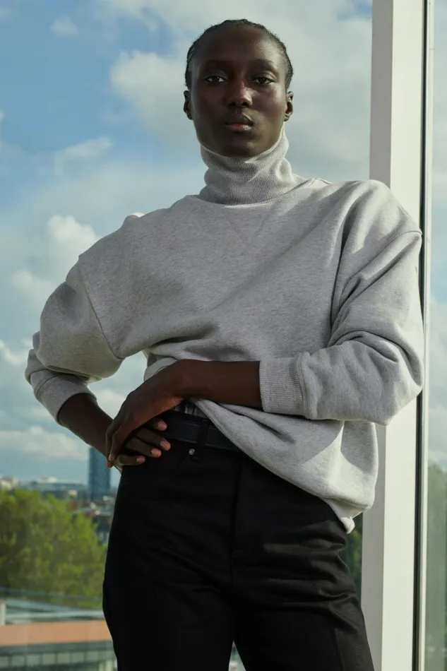 Women VITO JUMPER Mottled Grey Soeur TShirts and Sweatshirts