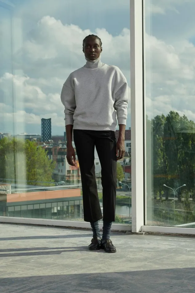 Women VITO JUMPER Mottled Grey Soeur TShirts and Sweatshirts