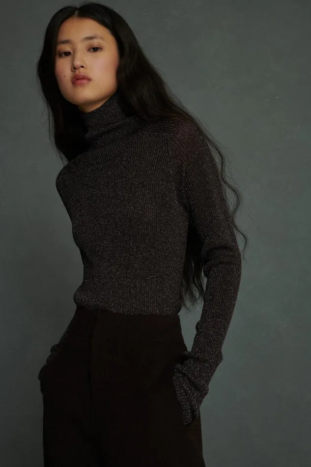 Women VIVALDI JUMPER Brownsilver Soeur Jumpers and Cardigans