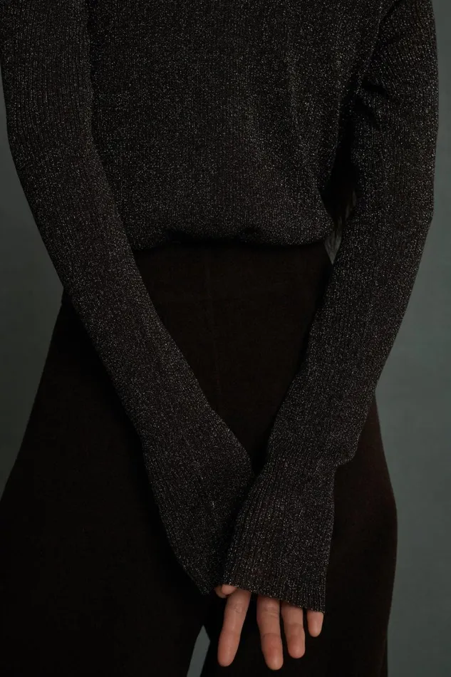 Women VIVALDI JUMPER Brownsilver Soeur Jumpers and Cardigans