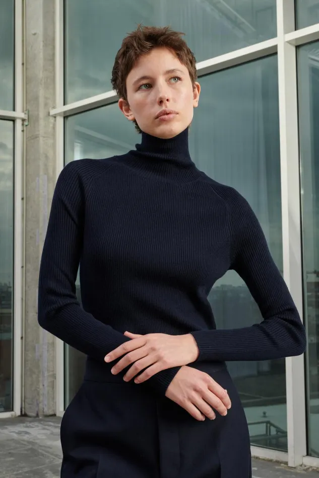 Women VIVALDI JUMPER Navy Soeur Jumpers and Cardigans