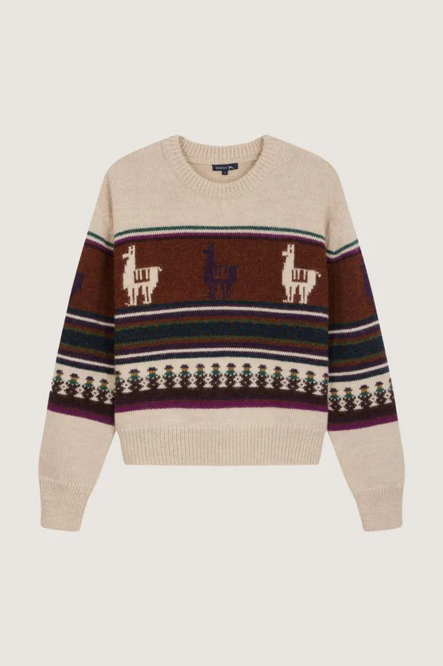 Women VIVIEN JUMPER Multico Offwhite Soeur Jumpers and Cardigans