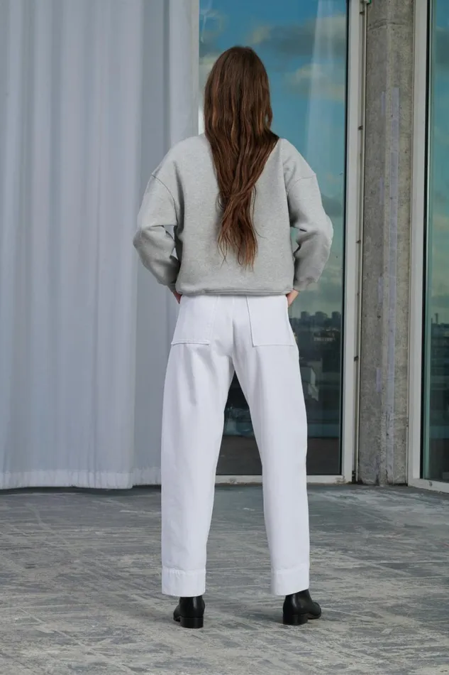 Women VOLAGE JEANS White Soeur Trousers