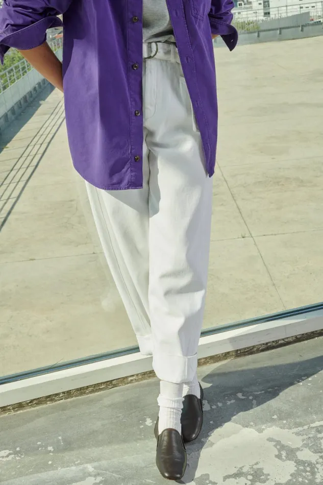Women VOLAGE JEANS White Soeur Trousers