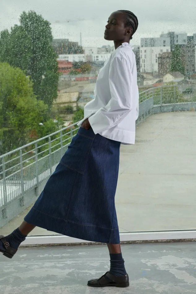 Women VOLOS SKIRT Raw Denim Soeur Skirts and Shorts