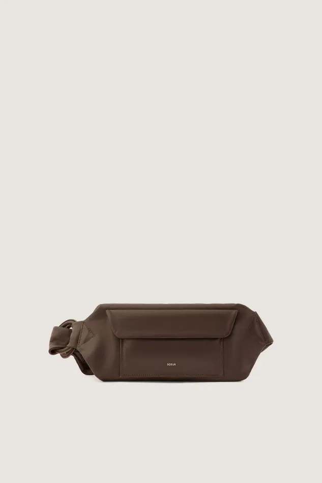 Women VOLTERRA BUM BAG Dark Brown Soeur Bags
