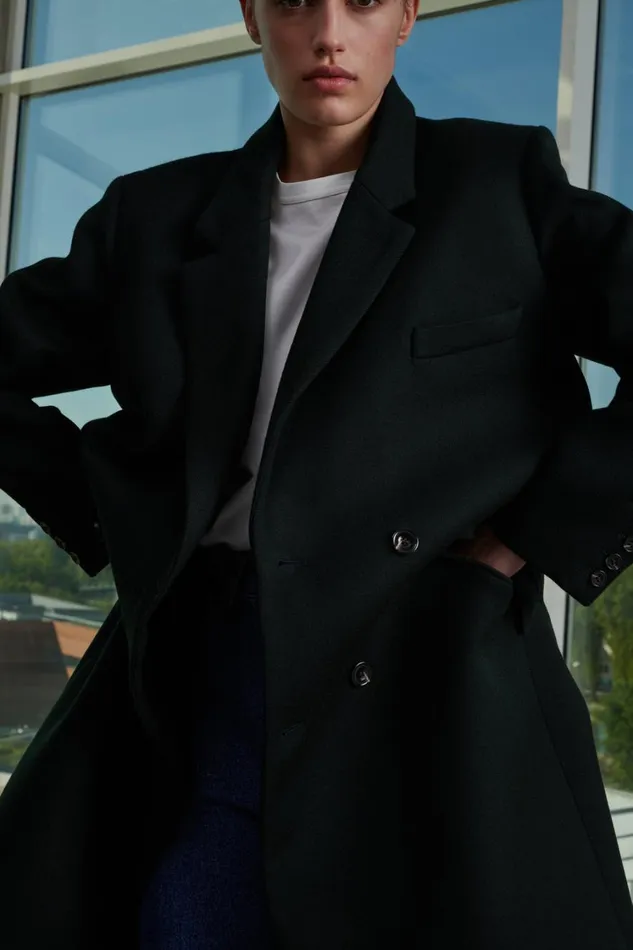 Women WADDEN COAT Black Soeur Jackets and Coats