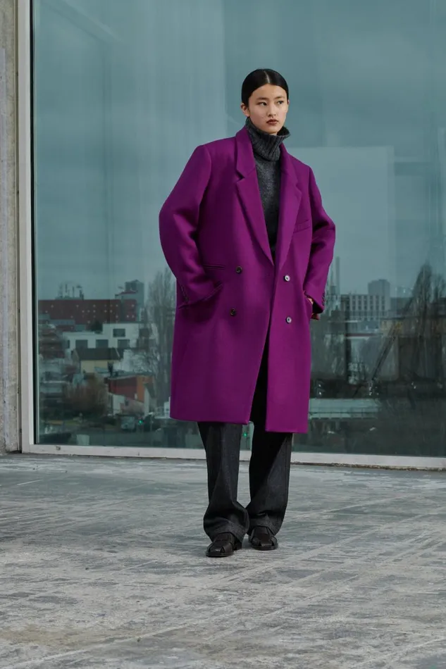 Women WADDEN COAT Fushia Soeur Jackets and Coats