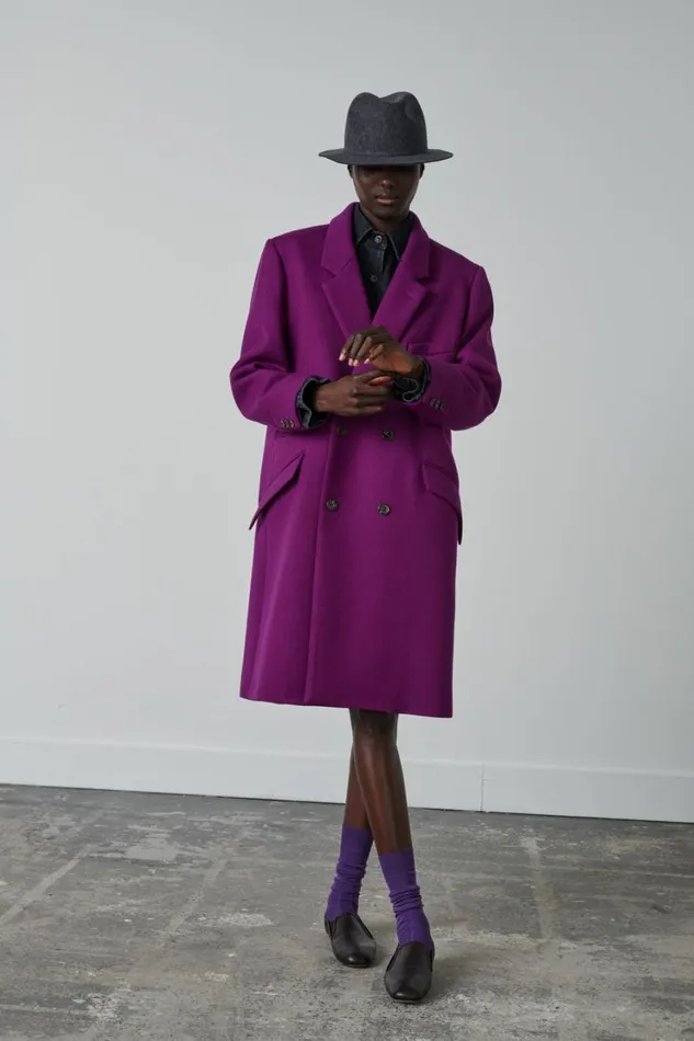 Women WADDEN COAT Fushia Soeur Jackets and Coats