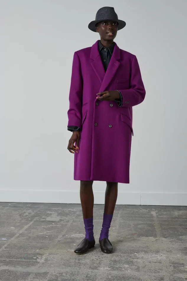 Women WADDEN COAT Fushia Soeur Jackets and Coats
