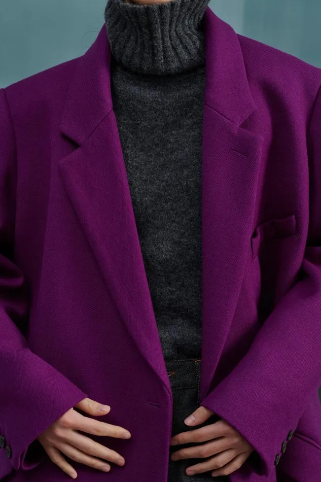 Women WADDEN COAT Fushia Soeur Jackets and Coats
