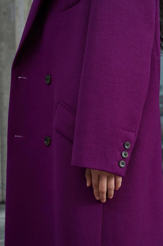 Women WADDEN COAT Fushia Soeur Jackets and Coats