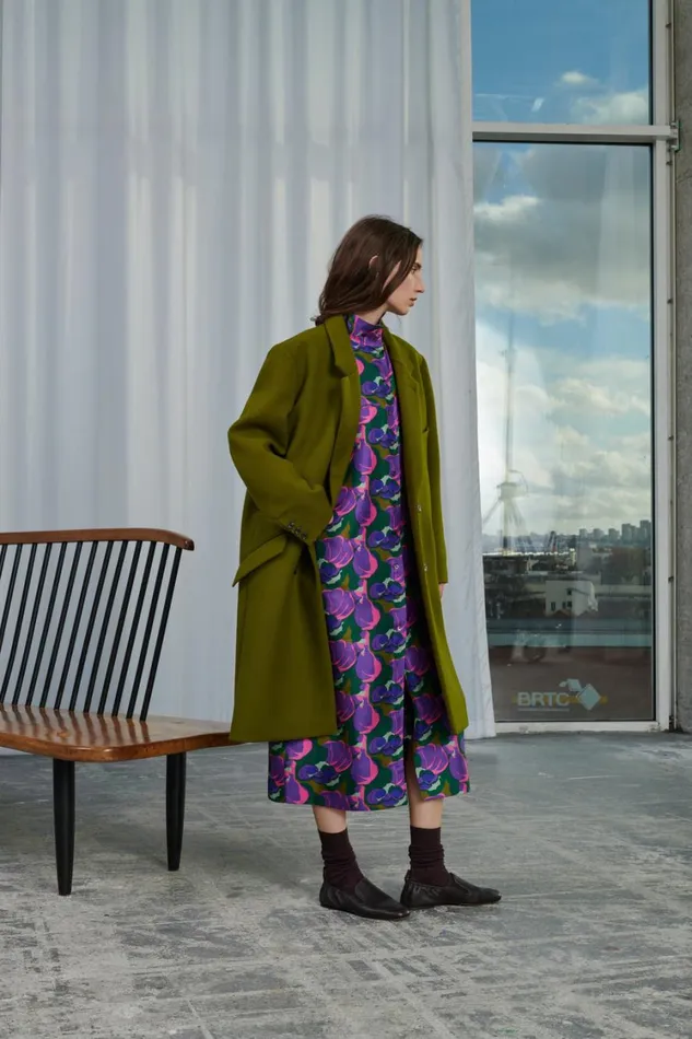 Women WADDEN COAT Green Soeur Jackets and Coats