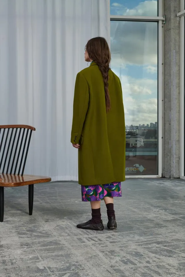 Women WADDEN COAT Green Soeur Jackets and Coats