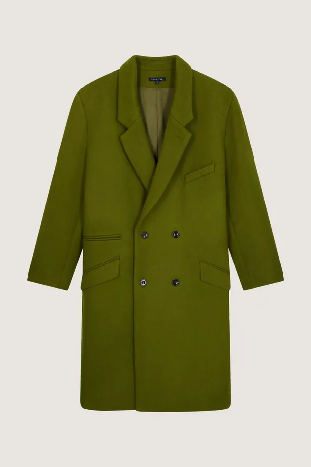 Women WADDEN COAT Green Soeur Jackets and Coats