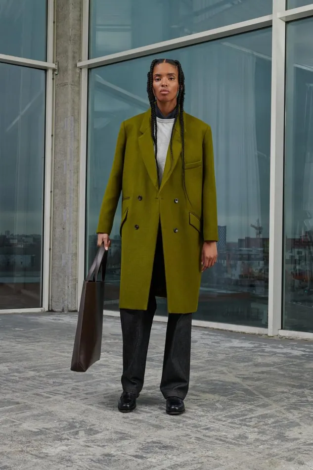 Women WADDEN COAT Green Soeur Jackets and Coats