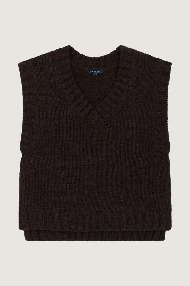 Women WADE JUMPER Brown Soeur Jumpers and Cardigans