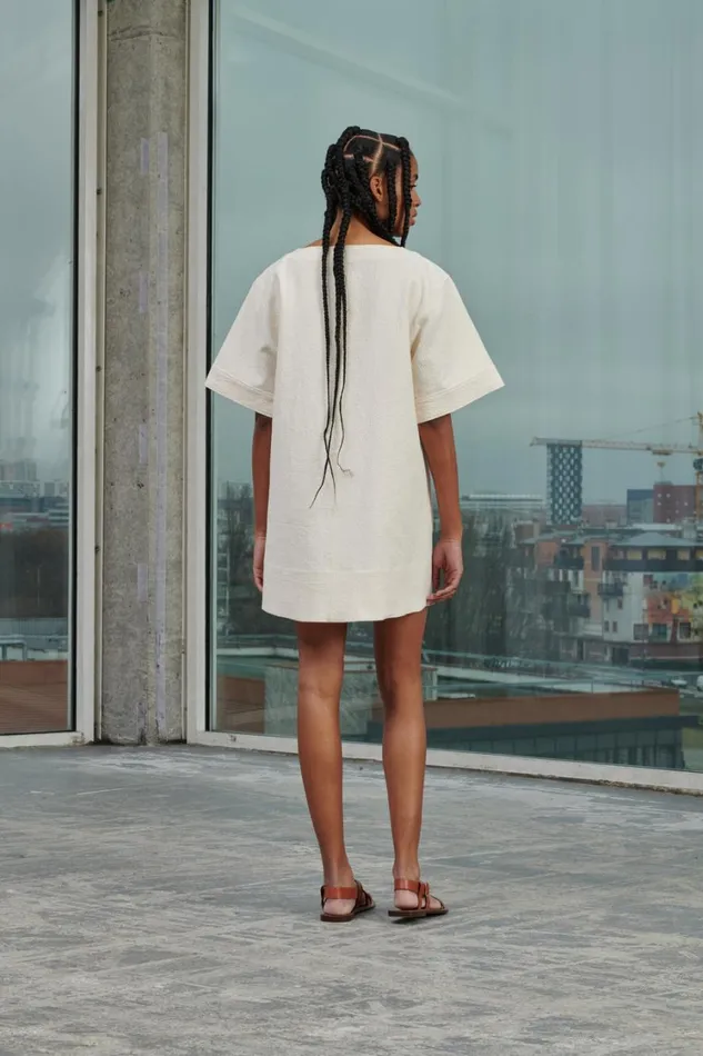 Women WAFFLE DRESS Offwhite Soeur Dresses