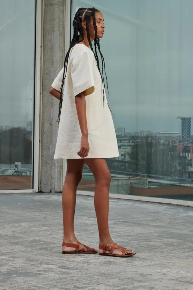 Women WAFFLE DRESS Offwhite Soeur Dresses