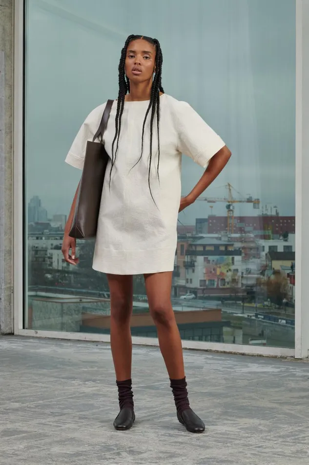 Women WAFFLE DRESS Offwhite Soeur Dresses
