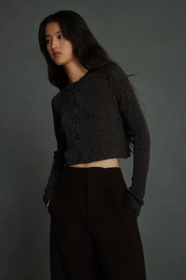 Women WALDEN CARDIGAN Brownsilver Soeur Jumpers and Cardigans